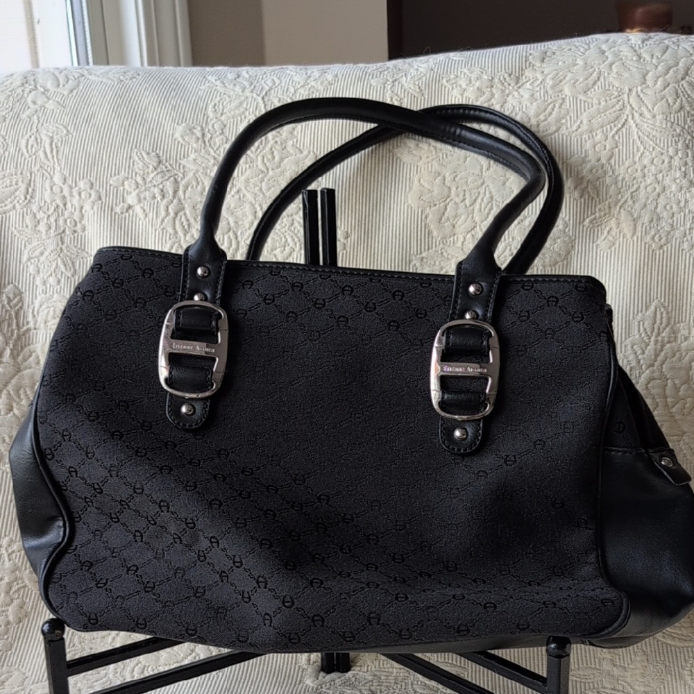 Etienne Aigner Elegant Black Handbag